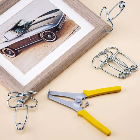 13 Piece Miter Spring Clamp Set With Pliers For Woodworking And Picture Frames Includes Clamp Holder Great For Trim Crown Molding Baseboards Doors And Windows Pro Grade Tool Kit For DIY And Professionals