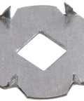 Hillman anti-turn washer, 3/8-inch, galvanized steel, close-up view