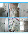 Stainless Steel Shower Door Handle Kit With Towel Bar For Glass Doors And Shower Enclosures 40 Cm Easy Install montage