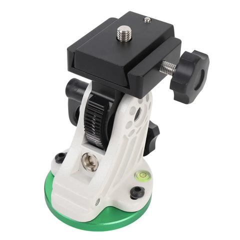 Beefy Aluminum Equatorial Wedge Latitude Base for Telescopes and Astrophotography, adjustable platform with green base