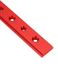 Red Anodized Aluminum T Slot Miter Track 450 Mm 18 Inch Long, built for pro woodworking with 30 type and 45 type slots