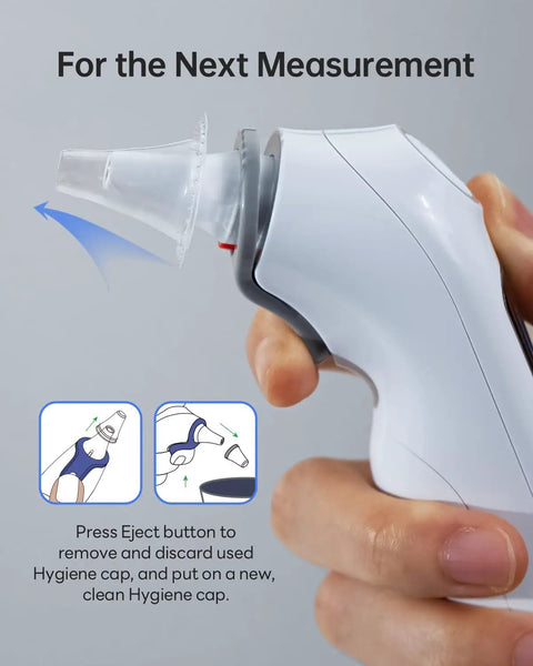Ultra Fast Digital Ear Thermometer For Adults And Kids With Storage Case One Second Readings Clinically Verified Core Temp Accuracy Easy To Use Kid Friendly Clear Color Display Pocket Ready For Home Use hygiene cap removed
