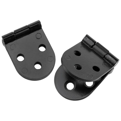 Flippable 180 Degree Folding Table Hinges Set For Cabinets Rear Covers And Closet Doors Durable Zinc Alloy With Black Finish 4 Pack