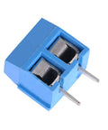 Close-up of 30 Pack 2 Pin 5.08mm Pitch PCB Mount Screw Terminal Block Connectors Socket Strips KF301-2P Straight Pins
