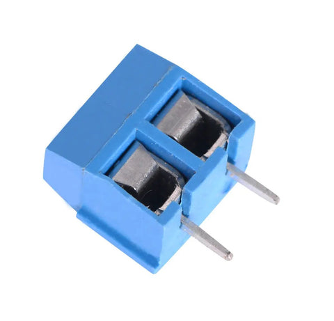 Close-up of 30 Pack 2 Pin 5.08mm Pitch PCB Mount Screw Terminal Block Connectors Socket Strips KF301-2P Straight Pins
