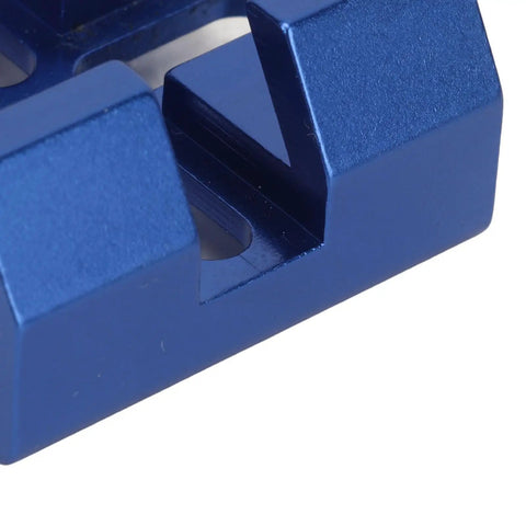 Close-up of blue Universal Dovetail Base For Finder Scope Mount Bracket Fits C8 C8HD C925 C11HD And Sky Rover 80ED 102ED 130APO 100ED Telescopes Dual Thumbscrew Locks Stable Plate Built Tough For Sharpstar And SkyWatcher Setups