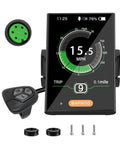 Ebike Display DPC18 For BBS01B BBS02B BBSHD UART Version Mid Drive Motor, 3.5 inch screen, control buttons, connectors visible