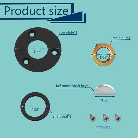 Hydraulic Helm Seal Service Kit For Seastar And Baystar Steering Systems Front Seal Replacement To Stop Leaks sizes diagram