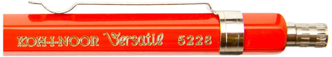 Slick Legit 2 Mm Mechanical Clutch Lead Holder Pencil For Precision Drafting And Sketching Hella Tough Drawing Tool In Matte Red Grip close-up view.