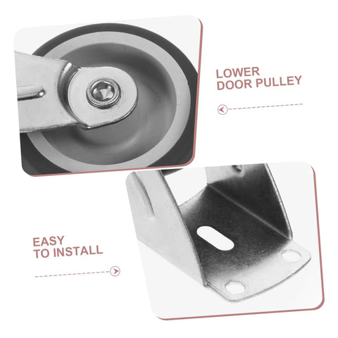 Sagging Sliding Door Guide Roller Wheel For Barn Doors Durable Bottom Support with metal construction and easy install