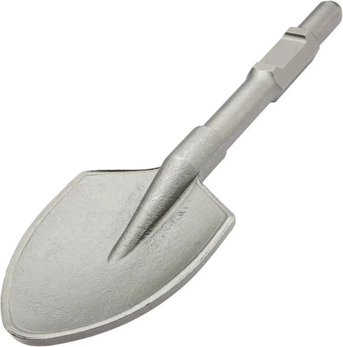 Heavy Duty 1-1/8 Inch Hex Shank Jack Hammer Bit For Demolition Hammers, 17.5 Inch Clay Spade Shovel Chisel Bit, Alloy Steel Construction
