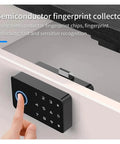 Tuya Smart Fingerprint Lock For Cabinets And Drawers, Baby Safety Lock For Kitchen, Toilet, And Refrigerator, sensor display