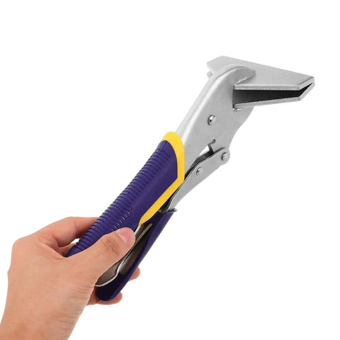 Sheet Metal Hand Seamer Pliers Built Tough Straight Jaw Metal Bending Tool With Non Slip Grippy Ergonomic Handle For HVAC Jobs And Locking Pliers