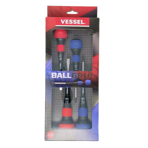 Ball Grip Screwdriver 4 Piece Set Built For Real World Tough Jobs Durable Comfort Grip Tools For Home Shop And Field Use With Reliable Magnetic Tips And Strong Alloy Blades in packaging