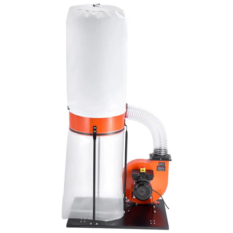 Beast 1100 CFM Dust Collector For Woodworking With 2.5 Micron Vortex Cone 1.5 HP Sawdust Extraction System side view