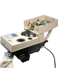 Heavy Duty Automatic Coin Counter Machine With Blazing Fast Sorting Capability Up To One Thousand Five Hundred Per Minute offering clear LED readouts and a coin hopper.