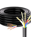 60 Foot 7 Way Trailer Wire Harness Kit With 10 2 12 1 14 4 AWG Multi Gauge Color Coded Wires for RV and trailer