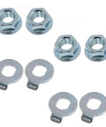 M12 Electric Bicycle Wheel Lock Nuts And Safety Washers Set For E Bike Hub Motors, Mounting Screws, Bike Hub Nuts, Axle Bolts, 8 Pieces