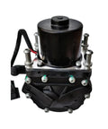 Badass Electric Vacuum Pump Engineered For Ridiculously Smooth Brakes And Guaranteed Manifold Muscle On Byd Tang Qin Song E5 E6 Yuan Ev Plus Rides, black die cast aluminum design.