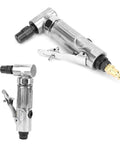 Heavy Duty Pneumatic Die Grinder With A Badass Build Cranking Out Dang Fast 20000 Rpm, silver metal construction, adjustable chuck.