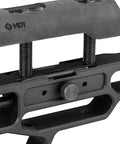 Close-up of ACC Elite Remington 700 SA RH Chassis System in durable black, showcasing tactical rig component details.
