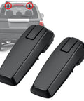 Ford Escape 2008-2012, Mercury Mariner 2008-2011, Mazda Tribute 2008-2011 Rear Liftgate Glass Hinge Set Right And Left Replacement For Tailgate Hatch Glass Direct Fit Replaces OEM 8L8Z78420A68C 8L8Z78420A68D shown with installation diagram on SUV.