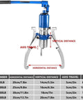 Industrial Grade Hydraulic Gear Puller 10 Ton 22000 Lbs Adjustable 2 or 3 Jaw Bearing Hub Separator Tool Kit For Auto Mechanics Who Want Rock Solid Strength In Garage Shop Skips Overpriced Brands For Getting Work Done Properly, 10T model