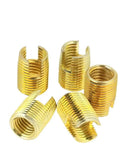 M3 To M12 Self Tapping Threaded Inserts Kit With Brass Slotted Inserts, 50 Pieces, Vibration Resistant Fasteners For Metal And Plastic Projects, Easy Install, Rock Solid Hold brass inserts