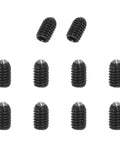 M4x6mm Ball Point Set Screws 10 Pcs Carbon Steel Hex Socket Spring Plungers Grub Screw For Industrial Machines Home Furniture Workplaces