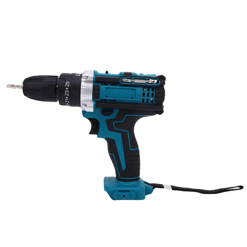 Smooth Operator Brushless Cordless Drill Driver featuring 21V rechargeable battery in teal color, ideal for woodworking tasks.