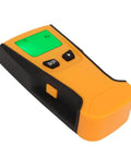 Aramox Wall Scanner Stud Finder, PC ABS Cordless Stud Detector for Metal Wood, LCD Green Backlit Screen close-up view.