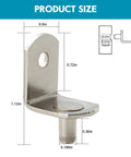 Heavy Duty 3/16 Inch Shelf Pins For Cabinets, Right Angle Metal Pegs, metal peg dimensions for shelving support.