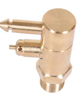 Brass Quick Connect Fuel Line Fitting 8897-6 1/4 Inch NPT Male Thread Marine Tank Side Connector No Tools Needed