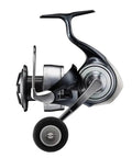 Side view of Saltwater Spinning Reel Built For Big Fish With Four Gear Ratios 4.9 To 1 5.1 To 1 5.2 To 1 And 6.2 To 1 Max Drag Twelve Kilograms