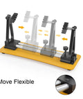 Helping Hands Magnetic Soldering Station with 360-degree flip showing flexible gooseneck arms and PCB clamps for precise work.