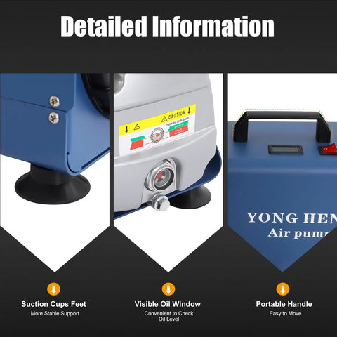 Heavy Duty 4500 Psi High Pressure Air Compressor Pump Electric Pcp Airgun Charger Dual Cooling System Robust Copper Steel Build For Tire Inflation Leak Detection And Pressure Testing