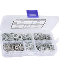 Heavy Duty Galvanized Serrated Lock Washer Set 700-Piece Fastening Kit For Automotive Marine And Home Appliances Five Sizes M3 M4 M5 M6 M8