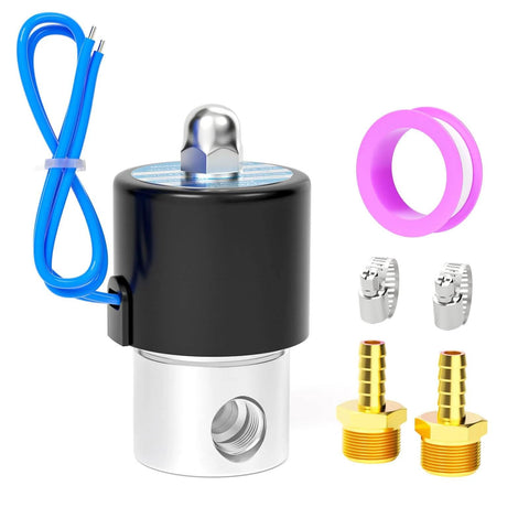 Eletrovalv Stainless Steel 304, Stainless Steel  Inch 1/4 Inch , normalmente chiusa, per acqua, aria e gasolio, 110 V CA, per impieghi industriali gravosi