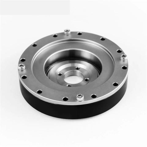 Top Notch Precision Harmonic Drive Robot Gear Reducer with tight horizontal mount, metallic finish and circular design.