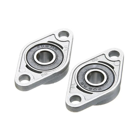 Sick Zinc Alloy Rhombic Flange Bearing Units for 3D Printers with 8mm Bore Size and Easy Installs on Flat Surfaces using Pre Assembled Ball Bearings for Smooth Motion and Value so You can Save Cash getting This 2 Pack because It Is Reliable. 2-pack zinc alloy rhombic flange bearings with 8mm bore for 3D printer linear motion