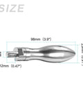 2Pcs Clamping Handle Screws Knobs M8x12mm Metal Crank Tapered Grip Built to Last Polished Chrome Finish with dimensions