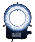 USB LED Ring Light Illuminator With 144 LEDs White Adjustable Brightness From 0 To 100 Percent Shadow Free USB Powered Lighting For Industry Micro And Stereo Microscopes Monocular Binocular Trinocular Lenses Fits Cameras, 144-LED white ring