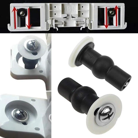 4 Pack Toilet Seat Bolts Kit With Expanding Rubber Top Nuts For 14 To 16mm Hole Seats, Wobble Free, Easy Replacement Screws