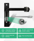Top Grade Carbon Steel Two Pack Badass Five Inch J Bolt Gate Hinges Six Hundred Pound Capacity with ball bearing and flat base.