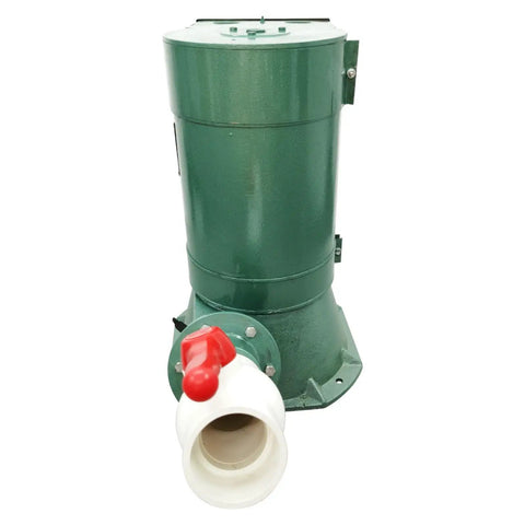 5 kW Hydroelectric Generator For Off Grid Power 220 Volt 60 Hz Single Phase Water Turbine with AVR, green casing, front view