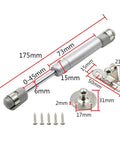 4 Pack 6 Inch 30N Hydraulic Cabinet Gas Springs With Soft Close Lid Support For Tip Up And Drop Down Doors, parts and dimensions shown.