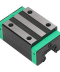 Get The Most Slick High Precision Linear Motion Rail Bearing Block For Your 3D Printer Build With No Clogging Issues, Heavy Duty Steel Construction, And Zero Ball Fall Out For Total Automation Reliability, showing a detailed close-up of the unit.