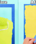 Blue Painter Tape Set With 1/4 In, 1/2 In, 3/4 In Widths For Pro Grade Precision On Walls used to achieve clean paint edges