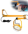 Rugged Dockside LED Work Light 30W With Rotating Head, IP65 Waterproof, Clear Glass Lens, Fully Sealed Housing, 5500 Lumens, 45-Inch Foldable Arm, Ideal For Docks, Containers And Yard Jobs on forklift arm