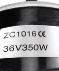 Label on 36V 350W Brushed Motor With 2750 RPM For Electric Scooters Bicycles Go Karts And DIY Projects Reversible Rotation